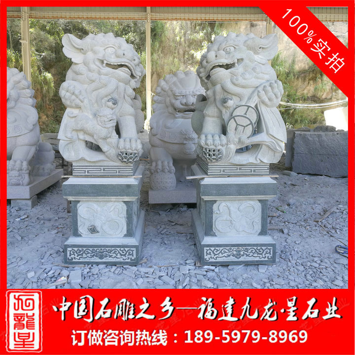 青石獻(xiàn)錢獅8