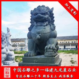 惠安石獅子生產(chǎn)廠家 一對(duì)門口石獅子