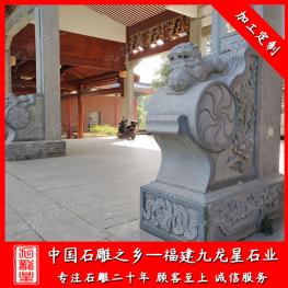 石雕抱鼓石批發(fā) 花崗巖門石石鼓 石材抱鼓石設(shè)計(jì)圖案