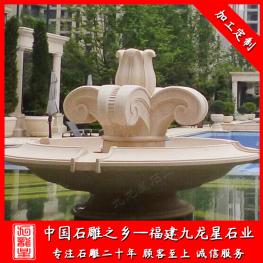 設(shè)計(jì)石雕跌水水缽款式 廠家批發(fā)石雕水缽直徑2米3米
